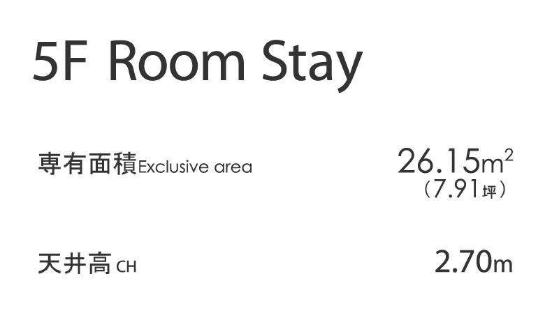 5F room stay